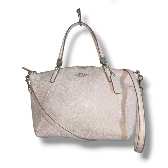 Coach | All White Pebbled Leather Carryall Tote Bags Classic & Timeless Bundle - Picture 2 of 9